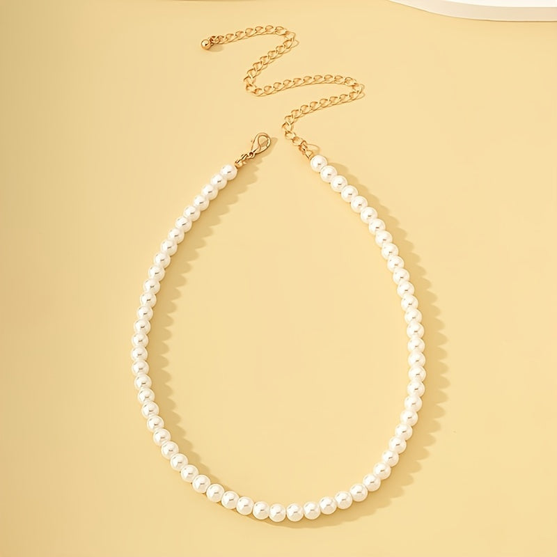 Classic Pearl Necklace in Four Colours