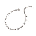 Venetian Link Bracelet in White Gold Tone