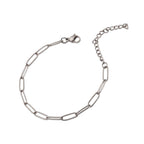 Venetian Link Bracelet in White Gold Tone