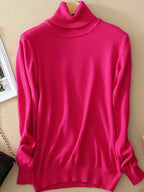 Fine Knit Roll Neck Jumper for Layering Under a Blazer