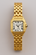 Tweekleurig horloge met goud- en zilverkleurige afwerking