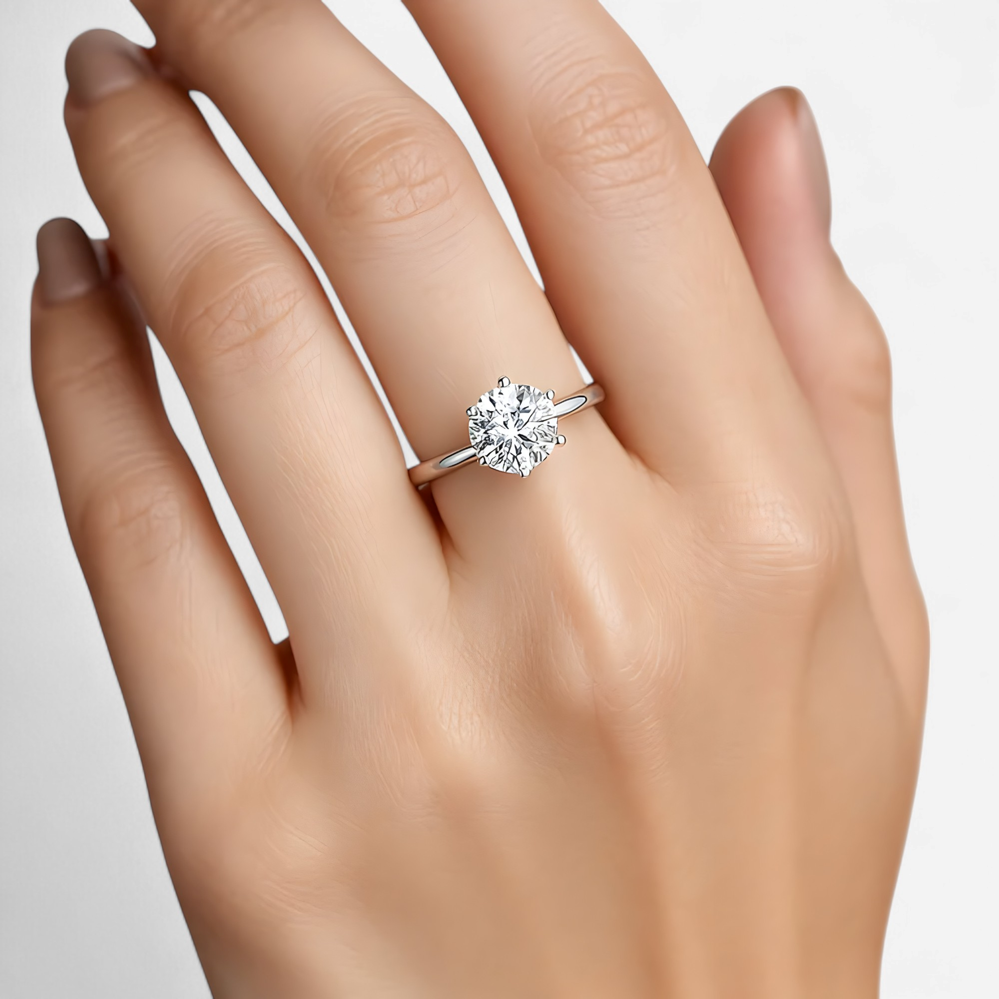 Delicate Promise Ring with a Sparkling Solitaire Setting