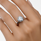 Delicate Promise Ring with a Sparkling Solitaire Setting