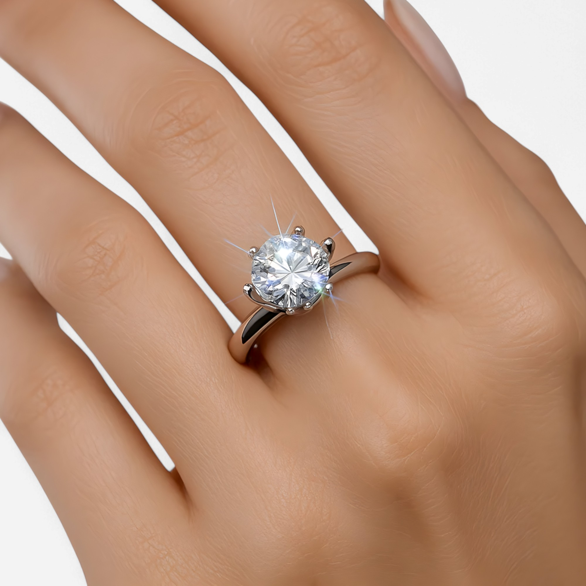Delicate Promise Ring with a Sparkling Solitaire Setting
