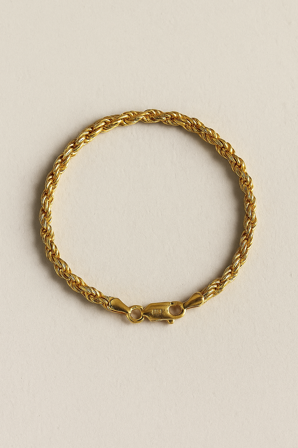 Gevlochten slangenketting-armband met gepolijste afwerking