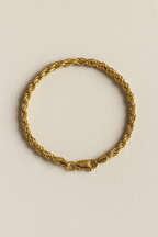 Gevlochten slangenketting-armband met gepolijste afwerking