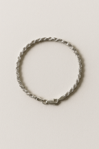 Gevlochten slangenketting-armband met gepolijste afwerking