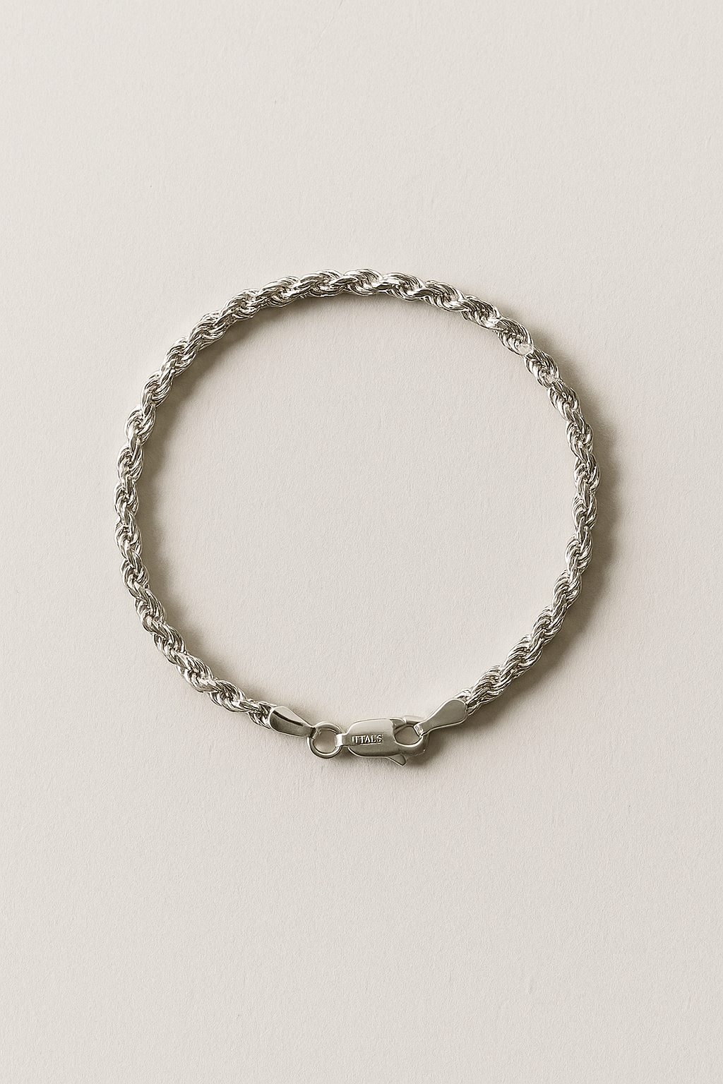 Gevlochten slangenketting-armband met gepolijste afwerking
