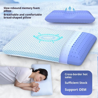 Cervical Memory Foam Pillow – Neck Support Bed Pillow with Breathable Cover