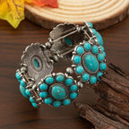 Vintage-Style Ethnic Turquoise Bracelet