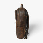 Unisex Robust Buffalo Leather Backpack for Work and Study