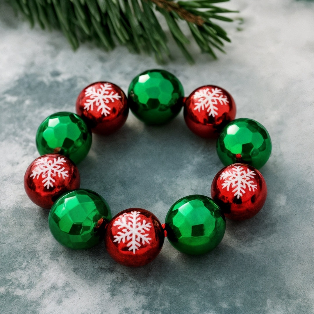 Christmas Ornament Charm Bracelet