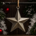 Silver-Tone Star Pendant Necklace
