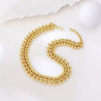Beaded Link Statement Necklace
