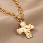 Hammered Pendant Necklace