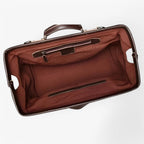 Premium weekendreistas van echt leer, 19 inch
