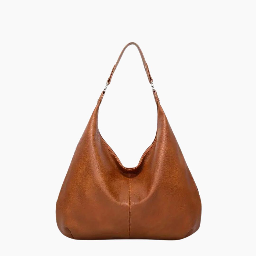 Minimalist Smooth Vegan Leather Hobo Bag