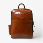 Handcrafted Premium Italian Leather Backpack in Brown
