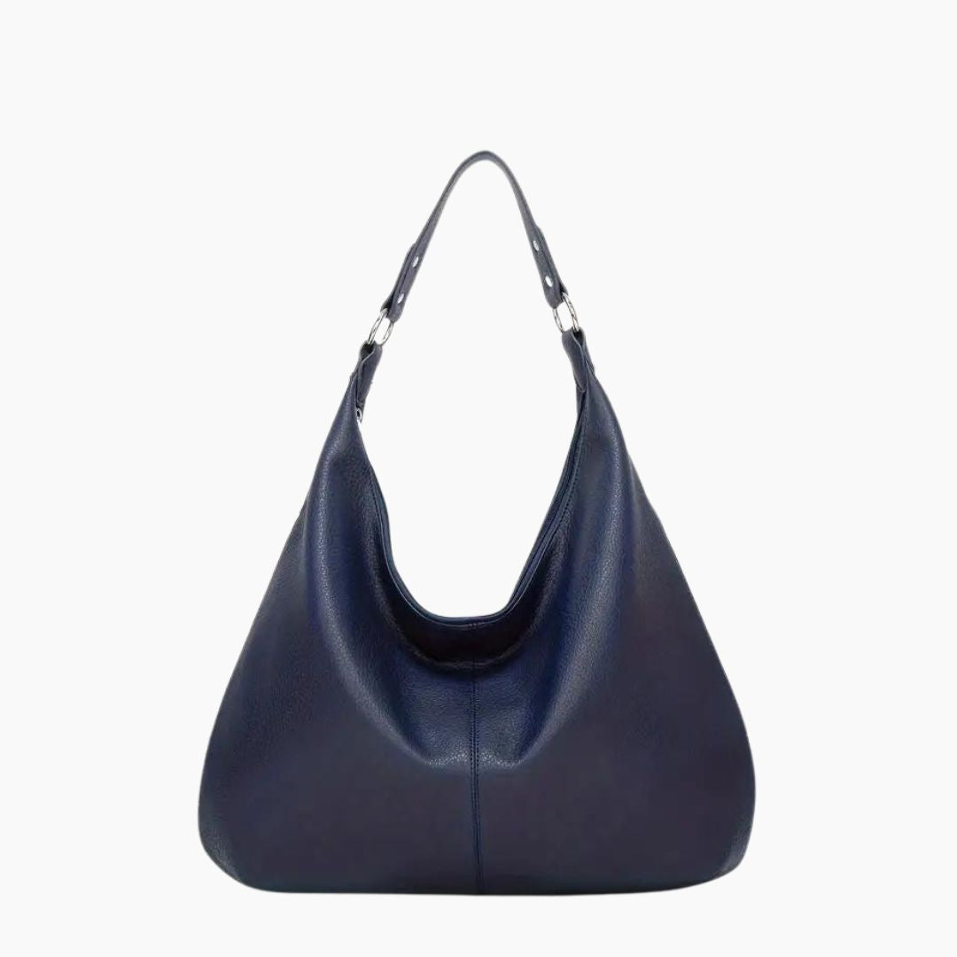 Minimalist Smooth Vegan Leather Hobo Bag