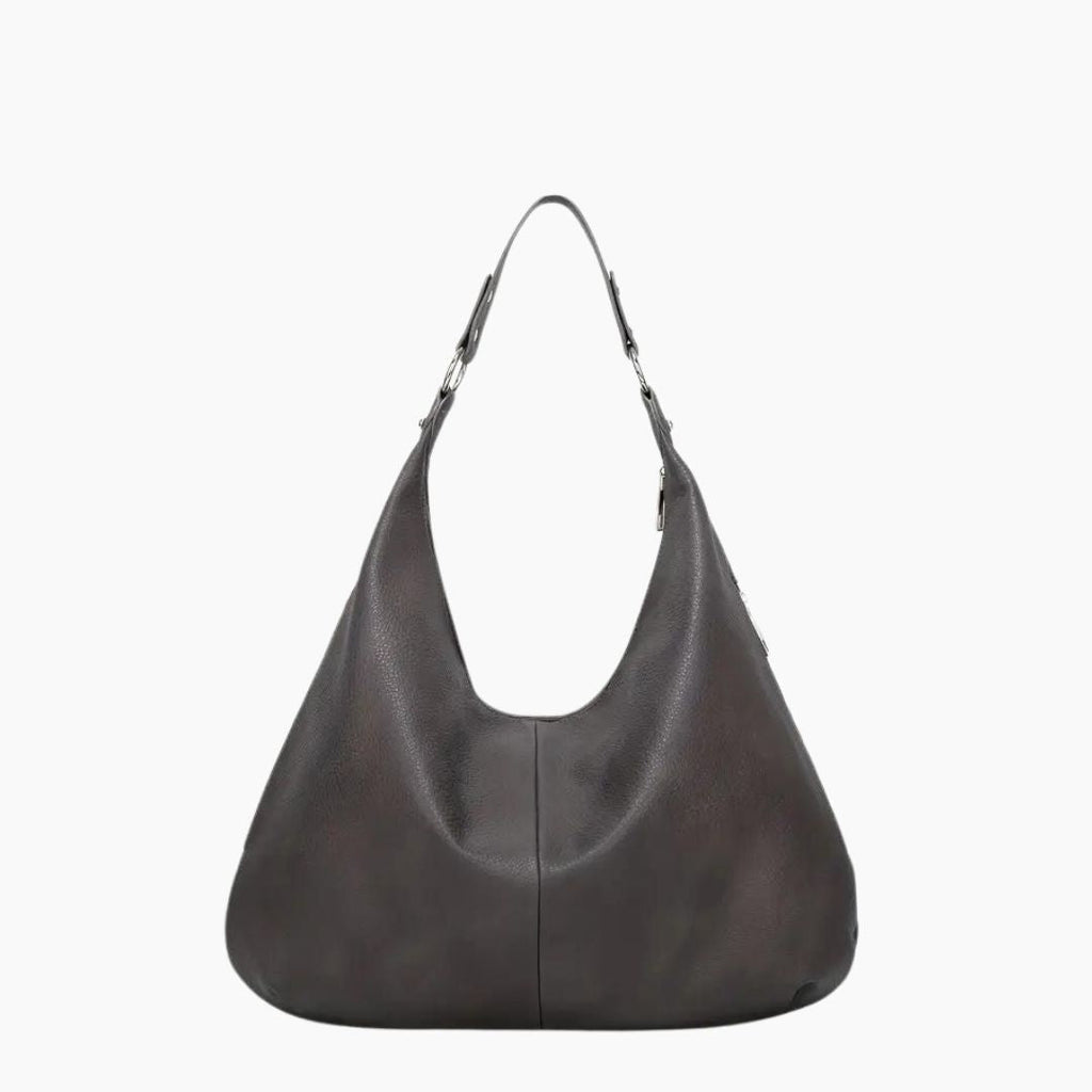 Minimalist Smooth Vegan Leather Hobo Bag