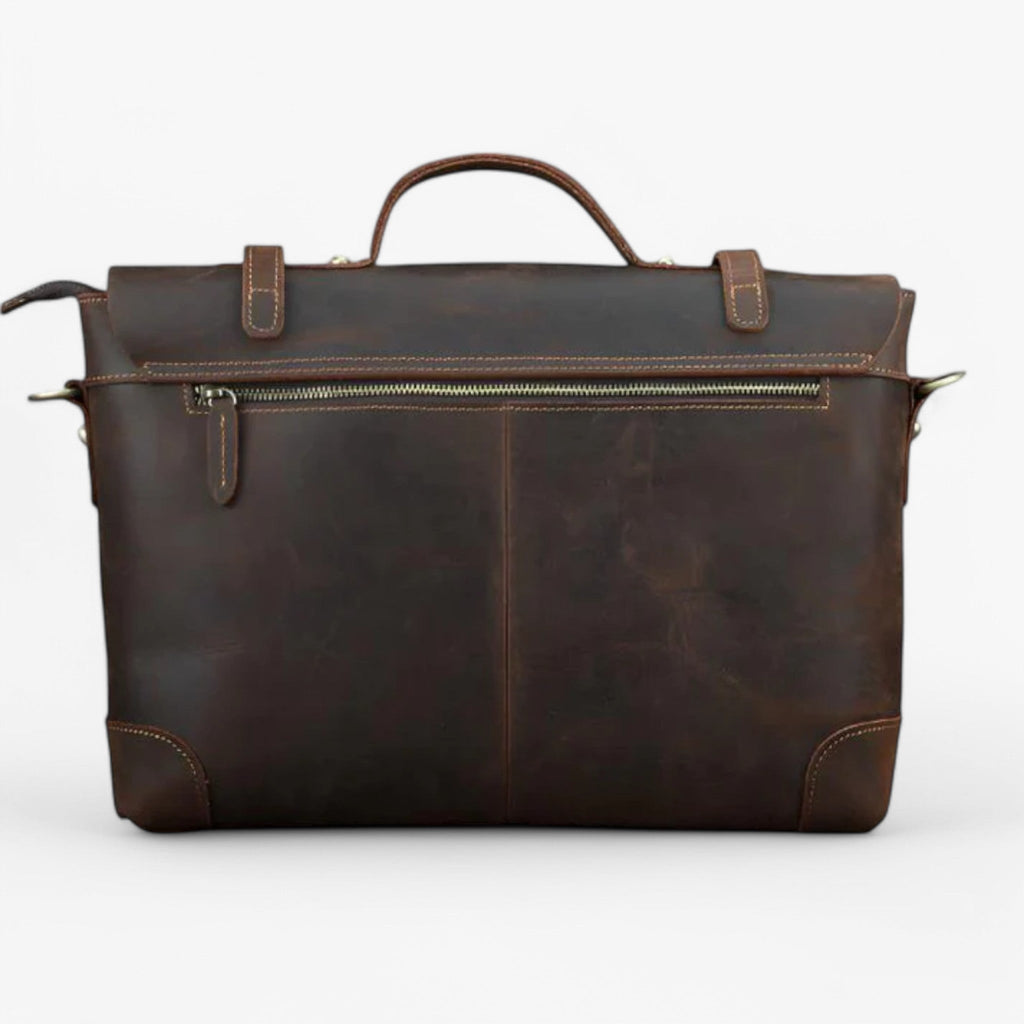 Exclusive Reddish Brown Leather 14-Inch Laptop Bag