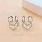 Chevron Midi Ring Set