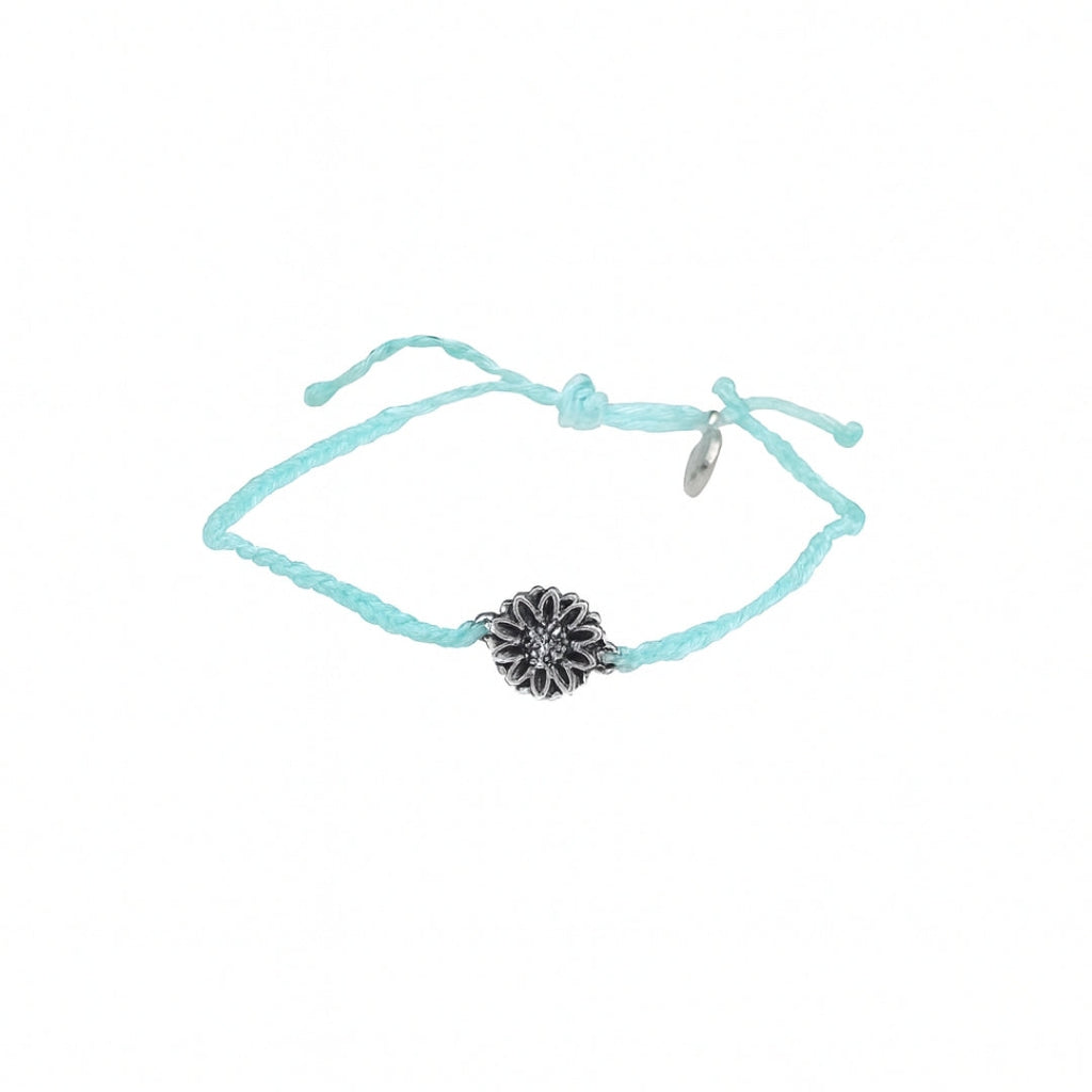 Silver-Tone Sunflower Bracelet