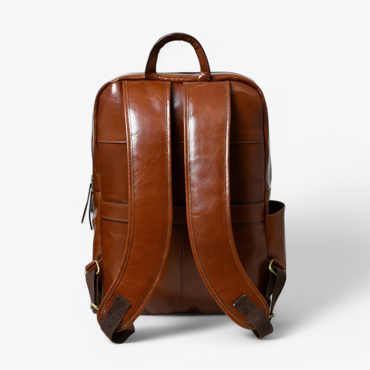 Handcrafted Premium Italian Leather Backpack in Brown