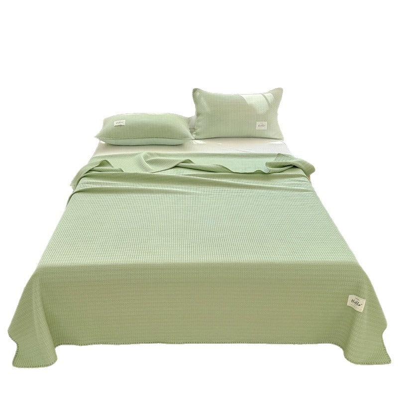Cooling Summer Blanket Set – Double-Sided Ice Silk Throw with Pillowcases