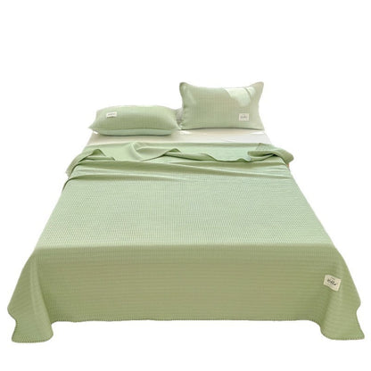 Cooling Summer Blanket Set – Double-Sided Ice Silk Throw with Pillowcases