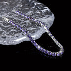 Boho Purple Zirconia Crystal Tennis Bracelet