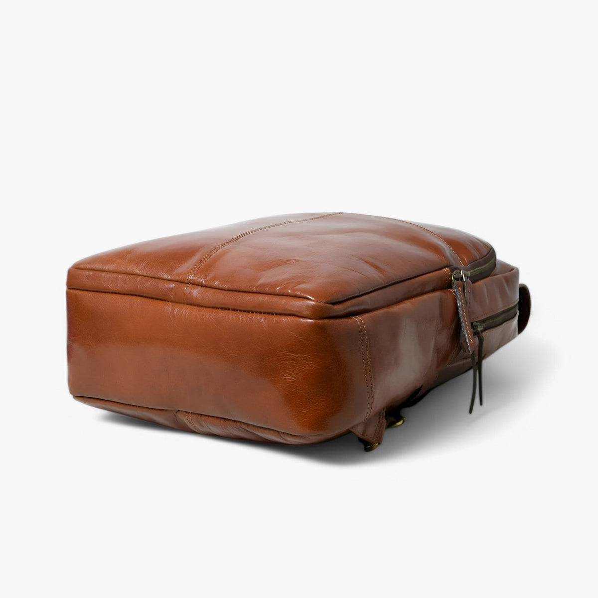 Handcrafted Premium Italian Leather Backpack in Brown