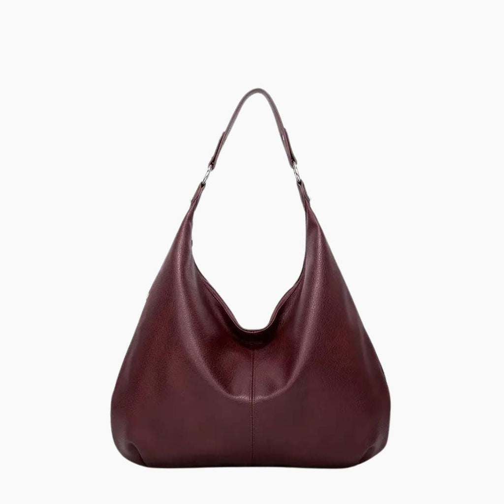 Minimalist Smooth Vegan Leather Hobo Bag
