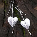 Bohemian Heart-Shaped Leaf Dangle Earrings