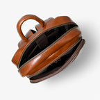 Handcrafted Premium Italian Leather Backpack in Brown