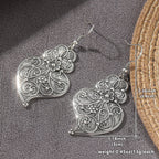 Filigree Heart Hook Earrings