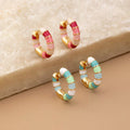 Boho Minimalist Teardrop Hoop Earrings