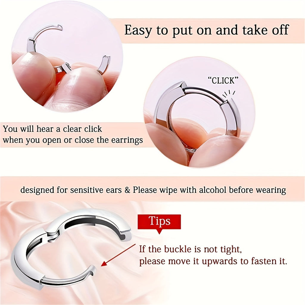 Round and Oval-Cut Stone Drop Earrings