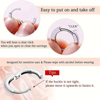 Round and Oval-Cut Stone Drop Earrings