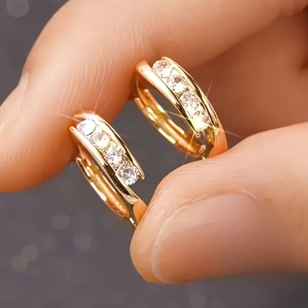 Channel-Set Earrings