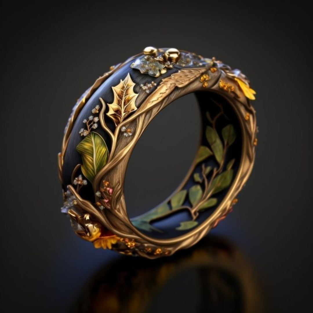 Autumn Garden Leaf Ring