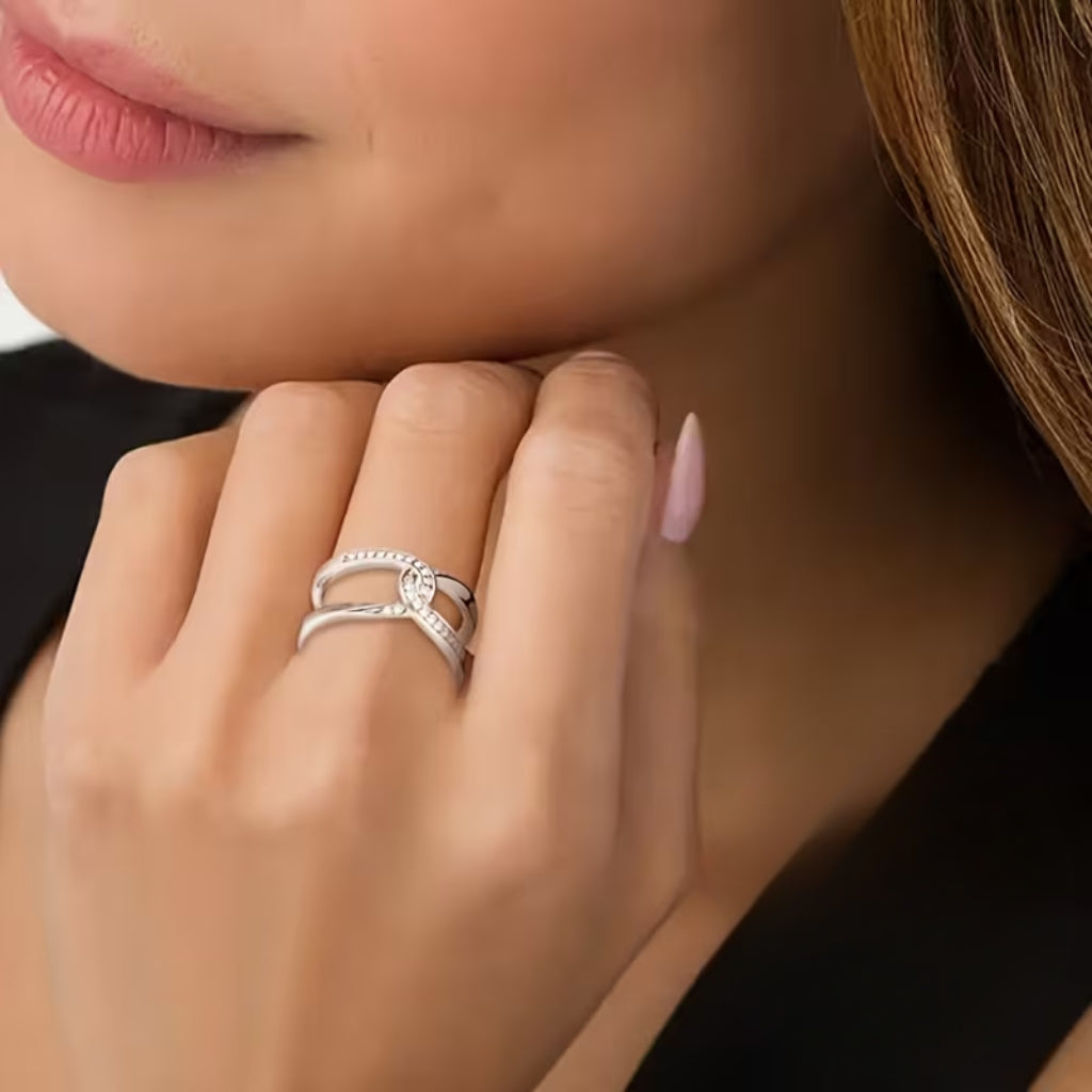 Silver-Tone Infinity Ring