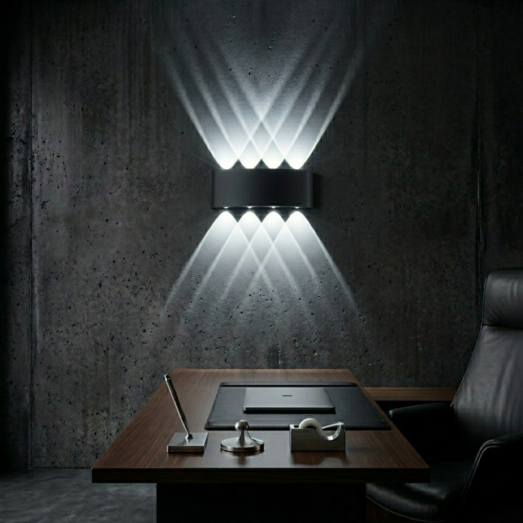 Indoor/Outdoor Aluminum LED Wall Lamp – IP65 Waterproof Decorative Sconce