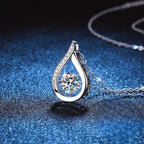 Zilverkleurige druppelketting