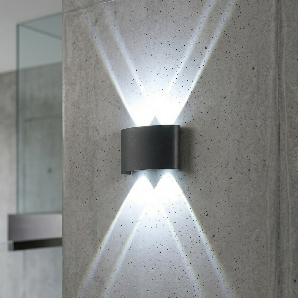 Modern LED Up Down Wall Sconce – IP65 Waterproof Indoor/Outdoor Aluminum Light