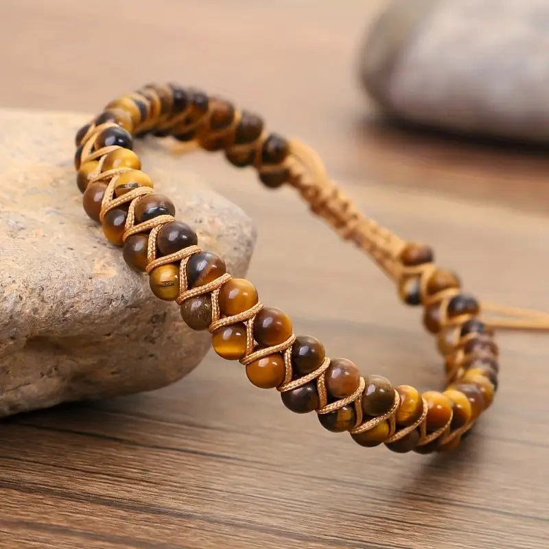 Tijgeroog-kralenarmband