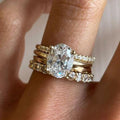Vintage-Style Zirconia Bright Ring Set