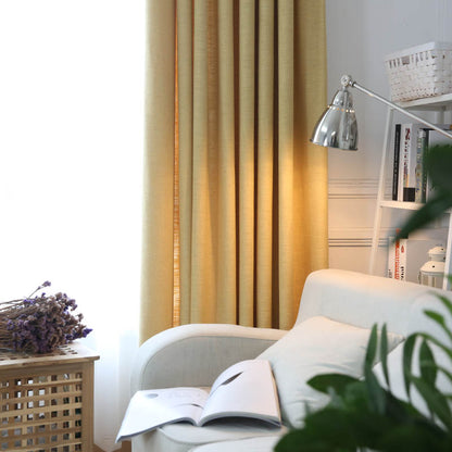 Semi-Sheer Cotton Linen Curtains – Half-Shading, Japanese and Nordic Minimalist Style