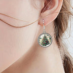 Vintage-Style Christmas Tree Earrings