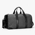 Men's Compact Urban Shoulder Bag with Leaf Pattern